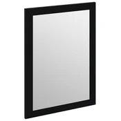 SAPHO TREOS Pravokotno Ogledalo v Črnem Mat Okvirju 75x50cm, Vrtljivo za Kopalnico