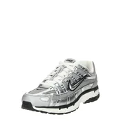 Nike Sportswear Nizke superge P-6000 črna/srebrna/off-bela