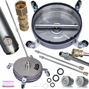 Rosfix Steelt-Racer Easylock 14” Šoba – Nadomestni Del Za Visokotlačni Čistilnik Kärcher HD/HDS 250 Bar 1000 L/H 32 Cm, (5000223007)