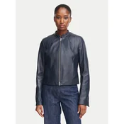 HUGO Usnjena jakna Lasari 50555743 Mornarsko modra Regular Fit