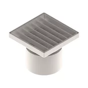 TALNI SIFON INOX Z REŠETKO 15x15cm fi 110mm VERTIKALNI ODTOK | Topdom