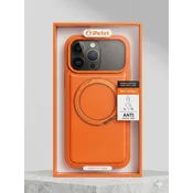 Usnjen ovitek za telefon z magnetom MagSafe za iPhone 17 Pro Max - oranžna