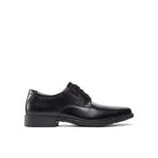 CLARKS Čevlji na vezalke Tilden Plain, črna