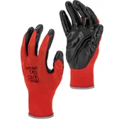 Lahti Pro Zaštitne rukavice L221908W, 12 Parova, Crno-crvene