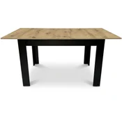 Northix Raztegljiva jedilna miza 120-160 cm, Artisan Oak Finish