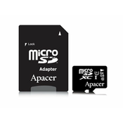 Pomnilniška kartica microSD XC  64GB APACER UHS-I Class 10 + SD adapter