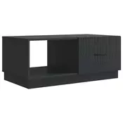 vidaXL Klubska miza Črna 90 x 50 x 37 cm Inženirski les
