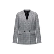 Anna Field Blazer Vichy siva/bordo/črna/bela