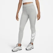 Nike Classics Womens High-Waisted Graphic Leggings - Grey