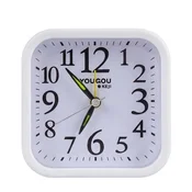 AVIZAR Analogna Budilka za Spalnico s Funkcijo Alarma in Osvetlitvijo, Bela, (5000279345)