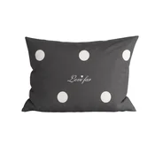 Poliester-pamucna jastucnica CROWN POLY 50x70 cm, tamno siva