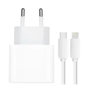 Stenski polnilnik tipa C Lightning Fast Charge 20W belo-siv