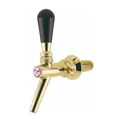 ich-zapfe Kompensatorhahn V10, ventil za pivo iz kromnikljske jekla, zlati, 55 mm navoj, (5000216549)