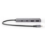 USB-C 3.2 Gen 2 Hub | 2 x USB-C 3.2 + 2 x USB-A 3.2 | 10 Gbps | NEDIS