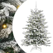 Vidaxl Umetno Zložljivo Božično Drevo Bela 150 cm PE in PVC
