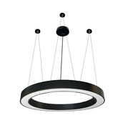 LED Lestenec na vrvici LED/60W/230V 4000K pr. 120 cm črna