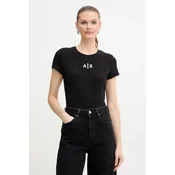 Armani Exchange Majica XW001382 AF16294 UC001 Črna Slim Fit