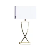 ByRydens 2829610-5000 - Namizna svetilka OMEGA 1xE27/5W/230V bela/zlata