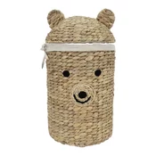 Otroška škatla za shranjevanje iz vodne hijacinte v naravni barvi o 30x56 cm Bear – Compactor