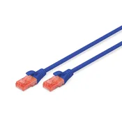 DIGITUS Cat.6 U/UTP LSZH 0,25 m plavi patch kabel DK-1617-0025/B