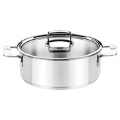Casserole dish with lid, stainless steel, 30cm/5.5L, Signature - BRA