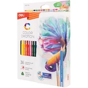 Deli Color Emotion set od 36 vodorastivih olovaka u papirnatom kutijskom pakiranju DEC00730