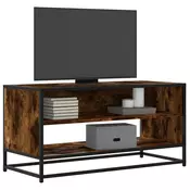 TV ormaric boja hrasta 91x40x46 cm konstruirano drvo i metal