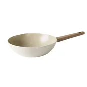 Northix 28 cm keramična vok ponev s premazom proti prijemanju, primerna za indukcijo