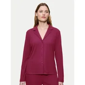 Triumph Pižamska srajca Mix&Match 10225047 Bordo rdeča Regular Fit