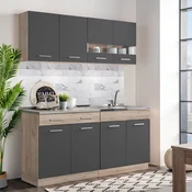 Homestyle4U Kuhinjski element 80x180x515 cm siva