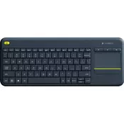 Logitech K400 plus wireless touch keyboard black, US