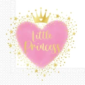 Komplet papirnatih prtičkov Little Princess – 2-slojni, 33x33 cm, 20 kosov