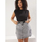 Trendyol Curve Ženska bluza Tbbss25Af00033, Crna