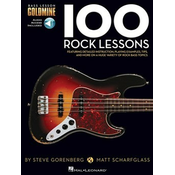 GOLDMINE 100 ROCK LESSON BASS GUITAR BK/AUD