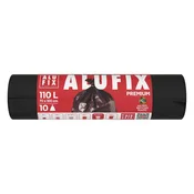 Vreče za smeti, ekstra močne, 110 l, 10 kosov, 70x110 cm, 33 µ, ALUFIX, črne, 10 kosov