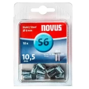 Zakivne navrtke 10kom celik M4x10.5 Novus