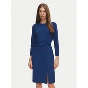 Calvin Klein Cocktail obleka LV044H004G Mornarsko modra Slim Fit