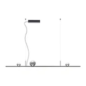 Redo 01-4302 - LED zatemnljiv lestenec na kablu DUNE LED/48W/230V črna/dimna