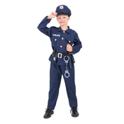 Policijski kostum za fanta, velikost S