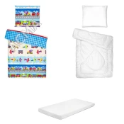 Posteljnina set 5 elementov za posteljo 160x80 cm vzorec-20a