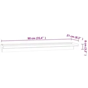 Vidaxl Slap za bazen z RGB LED lučmi nerjaveče jeklo 90 cm