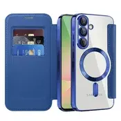 Etui SmartMag Book z Magsafe tehnologijo in RFID denarnico za Samsung Galaxy A56 - blue