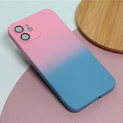 TERACELL Maska za iPhone 12 6.1 Rainbow Spring roze-plava