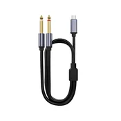 INF Type-C na dvojni 6,5 mm avdio kabel: Visokokakovostna povezava za profesionalce 5 m, (5000072110)