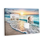 tulup.si Plošča iz plute Plaža morja piasek 60x40 cm Lesene zatiči
