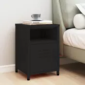 Vidaxl vidaXL Nočna omarica črna 35x35x51 cm jeklo