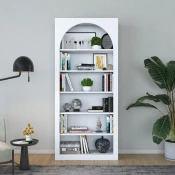 Hanah Home Polica za knjige HC116 - 3142, 80x180x31.5 cm, Bela