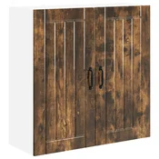 Vidaxl Omarica na steni LUCCA Dimljen hrast 80 x 31 x 80 cm