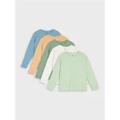Sinsay - Pamucne majice 5 pack - senf
