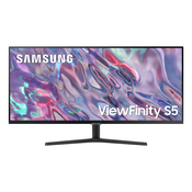 Samsung ViewFinity S5 S50GC racunalni monitor 86,4 cm (34) 3440 x 1440 pikseli UltraWide Quad HD LED Crno